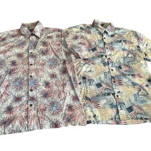 Vintage High seas camp shirts cotton patriotic American made American pride M